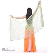 A Belly Dance Scarf With Rectangular, Glittery, Dot-Patterned Fabric. Available In Multiple Colors. Perfect For Dance Accessories, Dance Headbands, And Dance Performances. - Multicolor - View 20