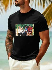 Men T-Shirts - Black - View 1