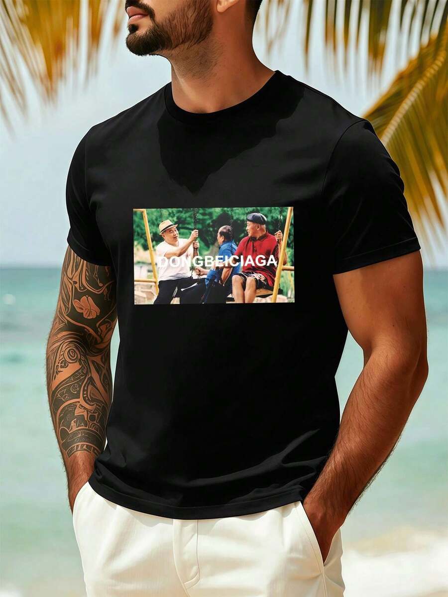 Men T-Shirts - Black - View 1