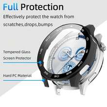 Compatible With Huawei Watch GT5 46mm Tempered Glass Screen Protective Film Hard PC Protective Bumper Shell Cover Accessories Anti Scratch - Multicolor - View 3