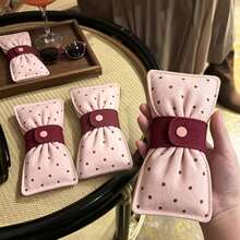 Bowknot Eyeglass Storage Bag, Snap Button Portable Eyeglass Pouch, Anti-Pressure Travel Fashion Glasses Storage Bag - Multicolor - View 5