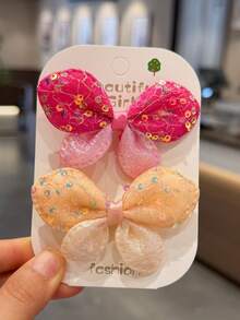462pcs/Set Colorful Girl Hair Accessories Combination Set, Sweet Bow Hair Clips, Cute Flower & Star Side Clips, Mini Flower Claw Clips, Macaron Fresh Color Palette, Simple Candy Color Hair Ties & Rubber Bands, Versatile Daily Braiding & Photo Props For Girls (Random Style & Color) - Multicolor - View 8