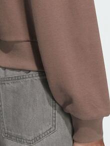 Adidas Originals 女款 HTTH SWEAT CREW 針織圓領運動衫 無帽 KC2690 - 棕色 - 查看 5