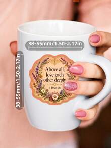 50/100pcs Vintage Victorian Style Bible Verse Stickers, Floral Antique Scripture Decals For Bible Journaling, Scrapbooking, Notebook Decoration, Christian Crafts And Religious Gifts - 7*6*1 - View 4
