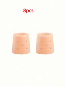 2/4/6/8/15pcs Silicone Toe Sleeves - Breathable Perforated Toe Caps For Running, Hiking, Skating And Dancing - Soft Elastic Hand-Washable Toe Covers, Nude Color, Finger/Toe Protectors, Toe Separators, Gifts For Parents - Multicolor - View 9
