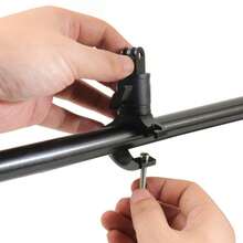 Adaptador de triple ranura de aleación de aluminio para bicicleta, soporte de conversión giratorio 360°, compatible con diámetro de tubo de 20~30mm, accesorio de cámara compatible con cámara de acción y otros equipos de fotografía - Ver 6