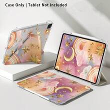 粉色雲朵、月亮、星星、行星圖案，1件平板電腦保護殼附支架，相容於 Honor 8/9/10/X8/X8A/X9/X8Pro/X9Pro、MatePad Se 11 吋/MatePad 11 吋/11.5 吋、MatePad Pro、Apple 10代/11代 2025 (A16) - 款式31 - 查看 8