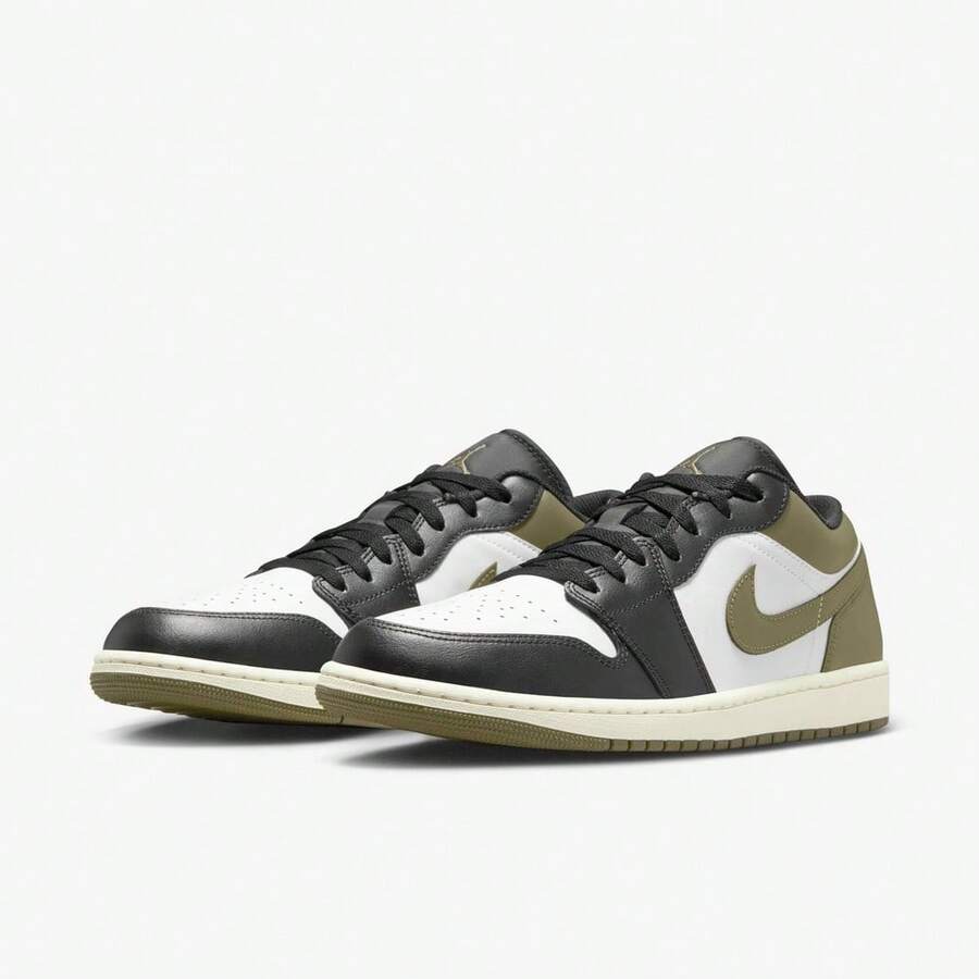 Nike Air Jordan 1 Low Men's Shoes 553558-092 - Dark Green - View 1