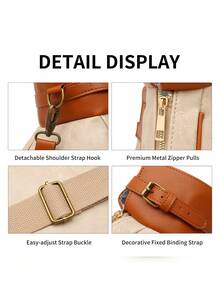Bolsa vintage para raqueta de tenis/bádminton con compartimento, bolsa ligera para raqueta deportiva con bolsillo con cremallera, correa ajustable para el hombro, gran capacidad para guardar la raqueta, pelotas y equipo personal, bolsa clásica para raqueta deportiva adecuada para jugadores masculinos/femeninos, principiantes y competiciones - Multicolor - Ver 7