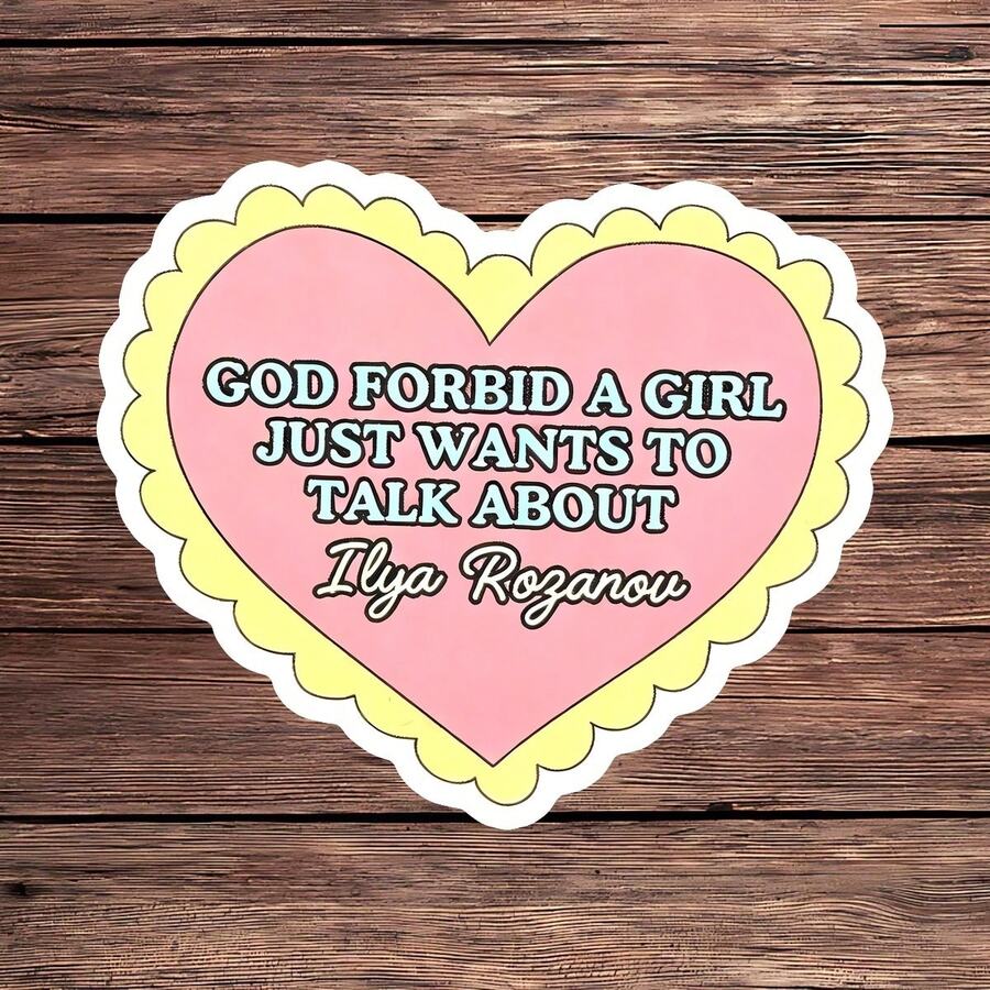 1PC Ice Hockey Sports Romance Fan Sticker, Novel Reader Quote Vinyl Decal For Laptop Water Bottle Notebook E-Reader, Waterproof Bookish Decal Sticker, Aesthetic Stationery Journaling Scrapbook Gift For Her - S2230 - View 1
