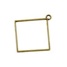 10pcs 48*43mm Geometric Pendant Frames - DIY Jewelry Making Materials, Suitable For Open Pendants, Hollow Earrings, Hanging Necklaces And Bracelets, Perfect For Creating Unique Accessories - Hollowed-out Frame Base - View 5
