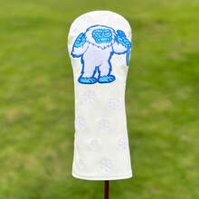 1pc Snow Ape Pattern Golf Club Head Cover, Protective Accessory, Suitable For Men And Women Golf Enthusiasts,#Color:Hybrid - Multicolor - View 3
