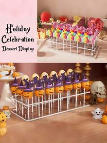 21-Slot Transparent Acrylic Lollipop Display Stand, Suitable For Weddings, Birthday Parties And Other Occasions, Cake Stick Display Rack - View 4