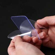 Double Sided Adhesive Tape Transparent Sticky Gel Pads Removable Washable Traceless Gel Grip Tape For DIY Office Mat Fixing - Double-sided Adhesive - View 5