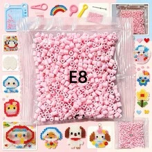 1000顆/包 Fusion Beads 拼圖補充裝，2.6mm 1000顆 3D Perler 珠組，DIY 手作珠寶製作材料，高品質像素拼圖珠，適合創意手工藝 - E8 - 查看 2