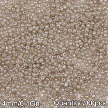100顆 4mm 馬卡龍色奶油玻璃米珠,DIY珠寶製作,手工串珠DIY材料包,珠寶配件 - diy奶油珠 - 查看 26