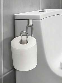 Modern Style Toilet Paper Holder Above Toilet, Durable Metal Hanging Roll Storage Rack, 3-Roll Capacity Bathroom Storage Rack, Drill-Free Toilet Paper Holder, Iron Bathroom Paper/Towel Rack, Towel Hanging Rack, No Drilling Required On Wall, Suitable For Kitchen And Bathroom Storage, Bathroom Storage Accessories, Simple No-Installation Toilet Paper Holder. - Multicolor - View 18