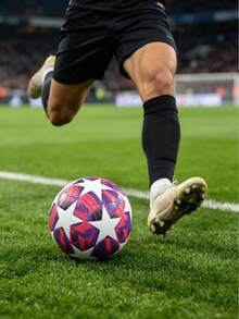 1pc Football, Suitable For Training And Matches, High Elasticity, Wear-Resistant, Anti-Burst, Comfortable Feel, High-Quality Fabric, Multi-Color Yellow, Precision Machine-Stitched, Indoor And Outdoor Use - Multicolor - View 7