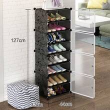 Door Shoe Rack, Shoe Storage Cabinet, Portable Shoe Rack, Expandable Vertical Shoe Rack, Can Store 8-60 Pairs Of Shoes, Boots, Slippers, Large DIY Plastic Detachable Shoe Rack, Suitable For Entryway, Bedroom, Multiple Colors Available - View 9