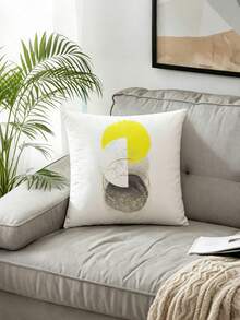 4 bucăți Huse pentru perne de canapea, stil modern luxos, design cu elemente geometrice abstracte, din catifea, cu atingere confortabilă, disponibile în mai multe mărimi, cu fermoar ascuns, potrivite pentru mașină, decor farmhouse pentru casă, dormitor și living (umplutura nu este inclusă) - Galben strălucitor - Vizualizare 5