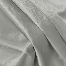 Plain Velvet Curtain With 8 Buttons (1 Piece), Soft And High Quality Fabric, Enhances The Style Of Your Home, Perfect To Complement Any Modern Decor Style. - 淺灰色 - 查看 8