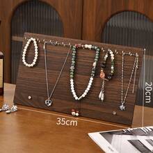 1pc Vintage Multi-Layer Jewelry Storage Rack, Easy Quick Assembly Vertical Jewelry Tower, Dual-Layer Design For Categorized Storage Of Earrings, Bracelets, Necklaces, Supports Wall-Mounting And Desktop Display, Jewelry Display Stand, Market Stall Jewelry Photography Prop, Exquisite Daily Gift, Necklace Pendant Dedicated Storage Display Rack - Storage Rack - View 7