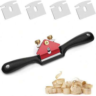 Rascador ajustable, cepillo de mano para carpintería – herramienta de talla de madera, afeitadora de hoja curva para trabajos de madera, manualidades de madera DIY, carpintería, herramientas manuales