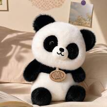 8.66inch Panda Plush Doll-Soft And Fluffy .Silicone Doll Full Silicone Body Plush Anime Figure Stuffed Animal Teddy Bear Plushies Office Desk Room Decor Halloween Squishy Squishies Bag - Multicolor - View 6