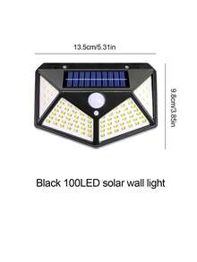 Outdoor Solar Wall Light 100 LED 4-Sided Motion Sensor Waterproof, Pick Your Style For Garden Patio Fence Decor - Solar-powered 100 LED Wall Light - View 11