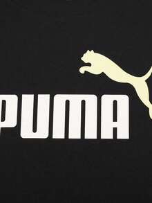 Puma 男士基本款短袖針織無領T恤 68894861 - 黑色 - 查看 3