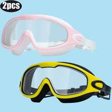 High-Definition Waterproof And Anti-Fog Large-Frame Silicone-Sealed Swimming Goggles With Electroplated Lenses For Adult Men And Women, Non-Irritating To The Eyes. - Multicolor - View 14