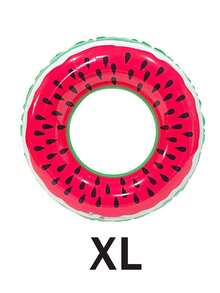 充氣游泳圈，PVC充氣游泳圈，中性腋下浮筒，包含綠色、粉紅色、甜甜圈形狀、西瓜形狀，適用於夏季水上運動、泳池派對、海灘派對、游泳池 - 多色 - 查看 10