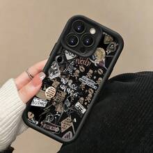Tema de collage grunge de Black Nirvanafunda de teléfono Fundas compatibles con ,Apple,VIVO,OPPO,,, y Honor.Fabricadas en silicona TPU,ofrecen protección contra golpes y caídas. - Negro - Ver 5