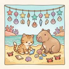 GDTME Cozy Friends: Cute Animal Companions Daily Life, 24-Page Student Coloring Book, Warm And Healing, Birthday Gift For Family And Friends, Holiday And Vacation Gift, Back-To-School Season, Summer Fun, 7.9x7.9 Inches. - Cute and Heartwarming - View 5