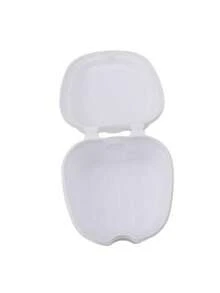 Denture Cleaning Box With Water Filter Basket, Denture Storage And Cleaning Container, Suitable For Travel, Applicable For Braces, Mouthguards, Night Guards, Retainers Soaking And Cleaning - White - View 6