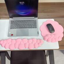 Cloud Wrist Rests & Ergonomic Mouse Pads, Cloud Keyboard Wrist Rests With Non-Slip Base, Foam Wrist Cushions For Keyboard & Mouse, Ideal For Typing, Gaming & Office Use - View 5