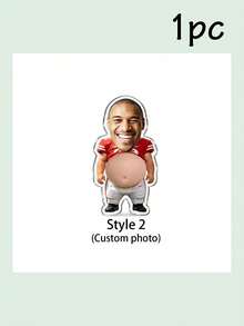 1-2pcs Customized Fridge Magnets - With Photo, Belly Pinch Magnetic Fridge Magnets, Customizable Funny Fridge Magnets, Customizable Photo Fridge Magnets - Style a - View 12