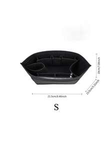 Small Wallet/Pouch Organizer Insert For Le Pliage Ladies Handbag - Black - View 11