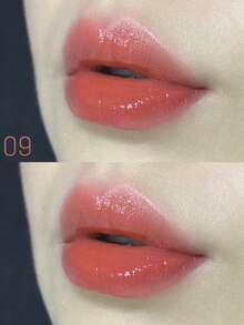 Rom&nd Romand JUICY LASTING TINT 09# LITCHI CORAL，水光亮澤妝效，保濕持久，不褪色不沾杯，輕盈舒適，適合新手日常使用，K-Beauty 韓系彩妝，Olive Young，禮物 - 09# LITCHI CORAL - 查看 4