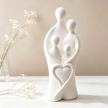 4-Person Family Minimalist Modern Small Sculpture Decor, 3D Printed Symbol Of Love And Reunion Warm Family Artwork, Suitable For Desk, Vanity Home Decor, Wedding Gift, Father's Day Gift - Multicolor - View 7