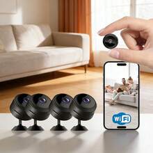 Miniature Mini Camera, Home Security Camera, Portable Hidden Camera, HD 1080p Smart Mini Camera, HD Night Vision Wireless WiFi Camera, Only Supports 2.4G Network, Remote Monitoring, SD Card Expandable Memory, Indoor HD Network Monitor, USB Powered Home Camera, Suitable For Home, Office And Other Scenarios, Meets Various Needs, 24-Hour Peace Of Mind Online - Black - View 4