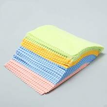15 piezas de paños de limpieza de microfibra de colores aleatorios, toallitas reutilizables sin pelusa, adecuadas para gafas, lentes de cámara, pantallas de teléfono - Multicolor - Ver 4