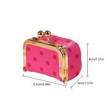 1pc Portable Mini Jewelry Box, Travel Earring, Ring, Accessory Storage Box - Lilac Purple - View 8