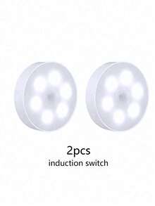 USB Rechargeable Motion Sensor Night Light, Magnetic Cupboard Lamp, Wardrobe, Hallway, Bedside LED Light - White - View 13