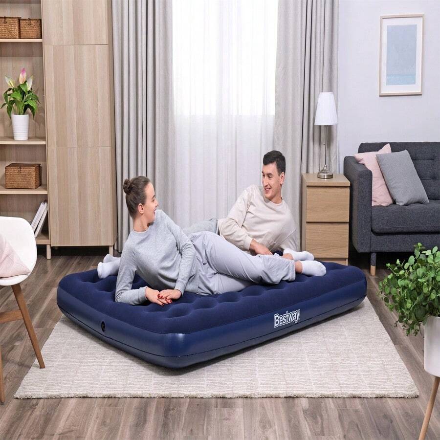 Queen Size Inflatable Mattress - Royal Blue - View 1