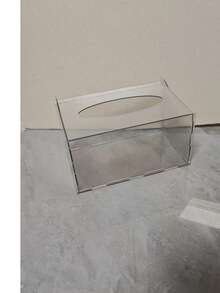 Transparent Acrylic Tissue Box, Facial Tissue Storage Box, Desktop Kitchen Napkin Holder, Bathroom Tissue Box - Multicolor - View 6