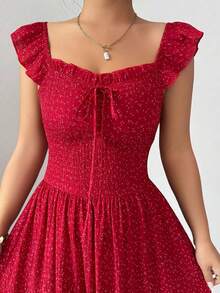 Women Midi Dresses - Navy Blue - View 6