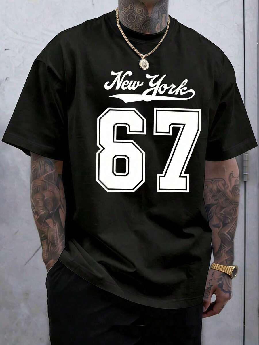 Unisex T-Shirt, 100% Cotton, Regular Fit, With Graphic Print, Short Sleeves, Casual Style, Summer Streetwear, Urban Style, Printed Top, Vintage Fashion, Soft And Breathable. - 玫紅色 - 查看 1