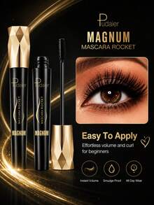 Pudaier 2pcs Ultimate Mascara & Eyelash Curler Set - Volumizing & Curling For Beginners | No Clumping, Long-Lasting, Easy-To-Use Eyelash Curler, Effortlessly Create Your Look - View 7