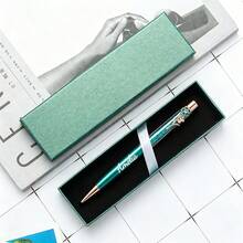 Customized Name Diamond Floral Pen, Floral Decorated Luxury Ballpoint Pen With Gift Box, Personalized Signature Writing Pen, Exquisite Customized Gift, Suitable For Bridal Shower, Christmas Anniversary, Office, School And Other Occasions - Multicolor - View 13